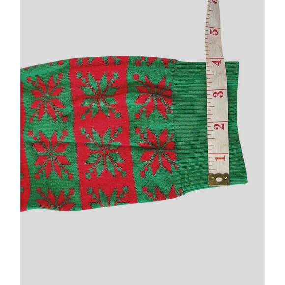 Mad Engine Rudolph Sunglass Snow Holiday Christmas Funky Sweater Size Large - Picture 14 of 14